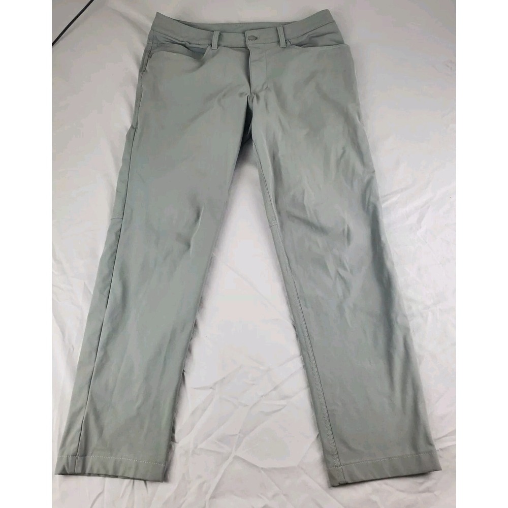 Lululemon ABC Pant Men 31 Gray Slim Warpstreme On The Move Casual